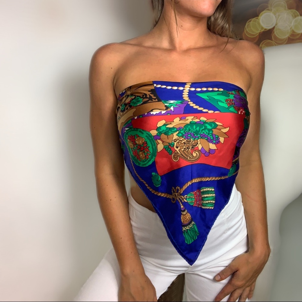 ❤️🧿 Rich Bitch Bandana/Scarf Silk Top 🧿❤️
